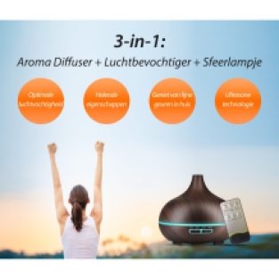 Diffuser 550ml - XL - Donker hout